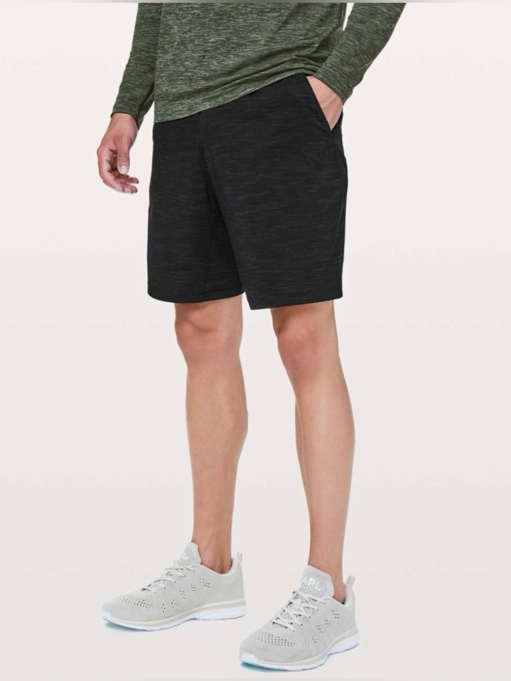 Lululemon Men’s Pace Breaker Short Linerless 9" Gym Training Black Performance M